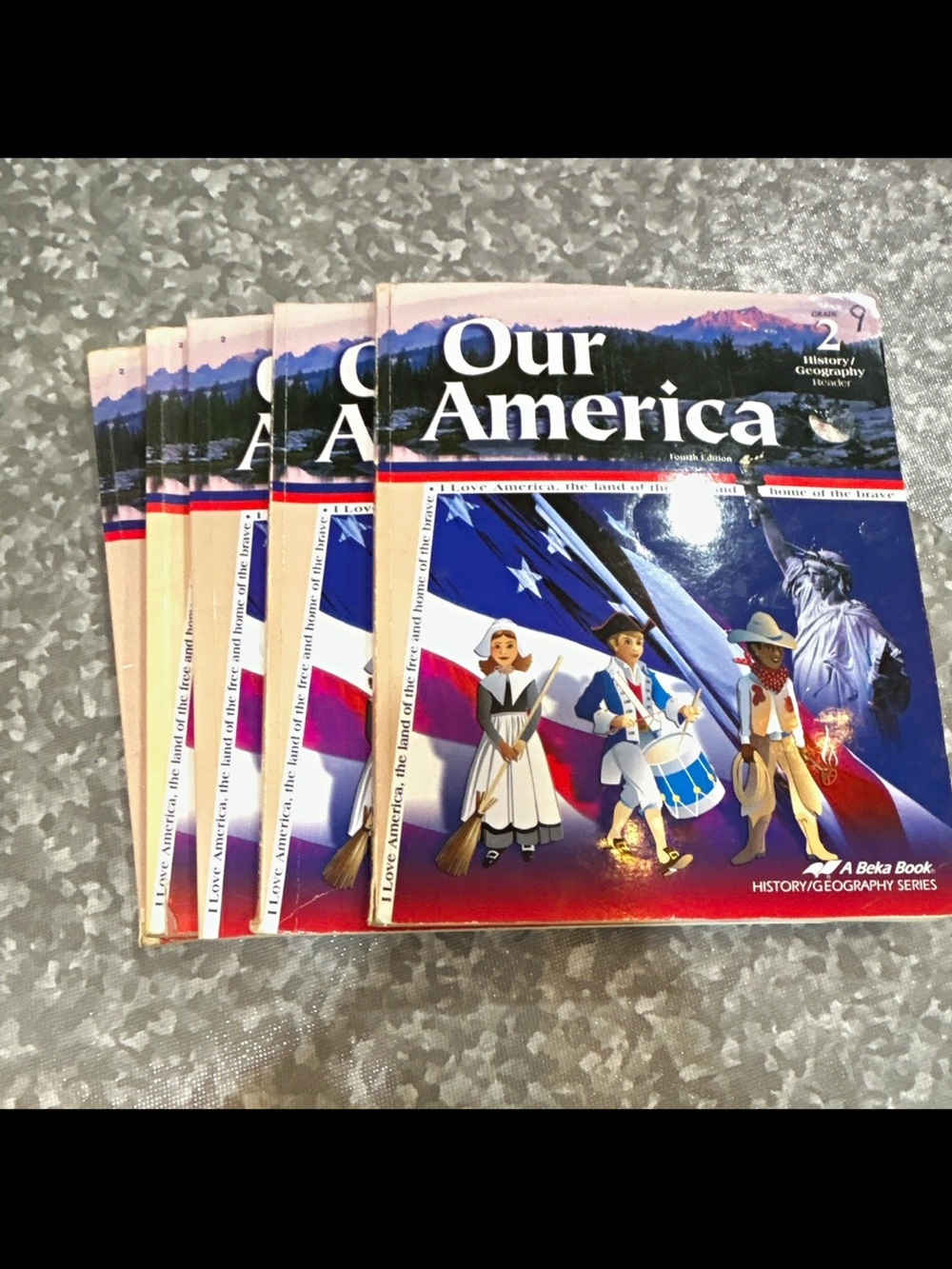 Our America History/Geography Student Books - Red, Blue, White Set